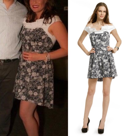 Thakoon Off the Shoulder Winter Rose Bridal Swing - Picture 4 of 8